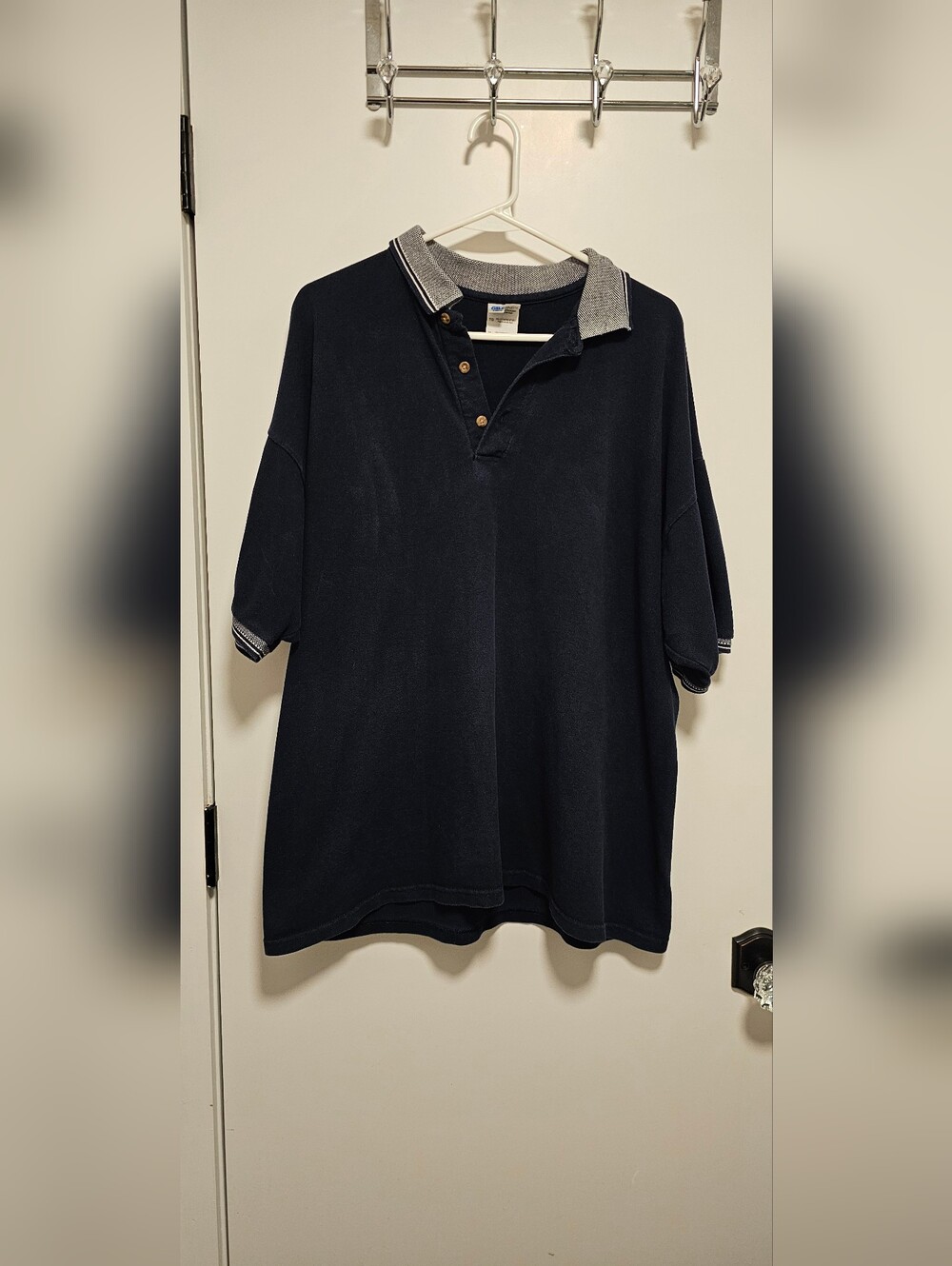 Gildan Men's Navy Polo Shirt Size XL